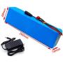 Jieoto 52V Ebike Battery 14S 3P 10Ah 12Ah 14Ah Lithium Battery Pack with BMS Protection Board and Charger Fit for 1000W-250W Electric Bicycles Motor for Scooters Tricycles Mopeds