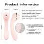 BEELOO Dual Motor Wireless Soft Silent Cordless Waterproof USB Recharging Therapeutic Vi Power Color Pink, Large