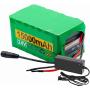 Wnicek E-Bike Battery 24V 15Ah 25.2V E-Bike Lithium-ion Battery 6S5P for Mountain Bike Road Bike Electric Tools Model Airplanes with Charger for 250W 350W 450W 500W Motor