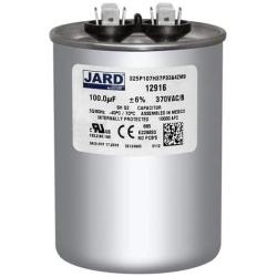 Jard 12916 100 MFD 370V ROUND Motor Run Capacitor