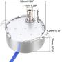 uxcell Electric Synchronous Synchron Motor - Turntable Motor 100-127 VAC 50-60Hz CCW/CW 4W 5-6RPM