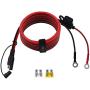 CUZEC 6FT/1.83m 14AWG Ring Terminal To SAE Harness Quick Connect/Disconnect Assembly, 20A Fuse