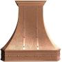 SINDA Classic 16 Gauge Solid Copper Kitchen Range Hood with High Airflow Centrifugal Blower, Stainless Steal Vent with Liner and Internal Motor, Baffle Filter, H3STRBNI3027