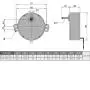 Fielect 2Pcs Synchronous Motor AC 110V 15-18RPM Turntable Motor CCW Direction 4W TYC-50 Horizontal Hole Tapping Shaft