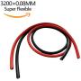 Bryne 6 Gauge Ultra Flexible Silicone Wire 6 Ft [3 Ft Red and 3 Ft Black],3200 Strands 0.08mm of Tinned Copper,High and Low Temperature Resistance -60~200 Degree C (6 AWG, Red&Black)