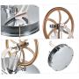 Eioflia Motor Steam Heat,Low Temperature Stirling Engine, Motor Model Cool No Steam Education Model Toy Kits Gold