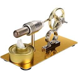 NC Hot Air Stirling Engine Model Toy Micro Engine Generator Motor Toy Physics Gift