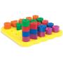 Learning Resources Stacking Shapes Pegboard, Toddler Pegboard, Stacking Pegboard Set, Fine Motor Toy, 27 Piece Set, Ages 2+