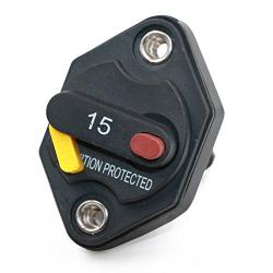 T Tocas 32V DC Circuit Breaker with Manual Reset Button Switchable 12V 24V 15A T3