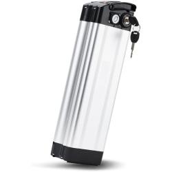 Jieoto 36V/48V 10Ah/12.5Ah Ebike Battery, Silver Fish Lithium-ion Pedelec Battery with Charge for 250W/350W/500W/600W Electric Bike Bicycles Folding Bike Mountain Bike Motor