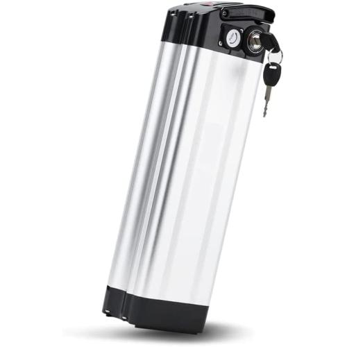 Jieoto 36V/48V 10Ah/12.5Ah Ebike Battery, Silver Fish Lithium-ion Pedelec Battery with Charge for 250W/350W/500W/600W Electric Bike Bicycles Folding Bike Mountain Bike Motor