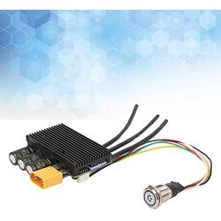 Omabeta Motor Control Switch, 10UF 100V Capacitor Electronic Speed Controller Easy Installation with Heat Sink for RC Vehicle