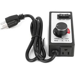 Variable Vent Fan Speed Adjuster 1800W Inline Duct Fan Speed Controller Variable Fan Speed Controller for Inline Fan Exhaust US Plug 110V(1Meter Cable)