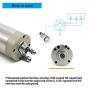 RATTMMOTOR CNC Spindle Motor Kit 110V 2.2KW Water Cooled Spindle Motor ER20 24000RPM 400HZ+2.2KW VFD 110V Single to 3 Phase Inverter+80W Water Pump+ER20 Collet+80mm Mount Clamp for CNC Router Machine