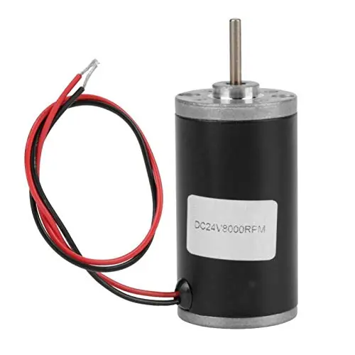 High Torque DC Motor 31ZY 6V/12V/24V 3500-8000rpm Permanent Magnet Motor High Speed CW/CCW (24V/8000rpm)