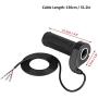 Qiilu Universal Twist Throttle Handle Grip Motorcycle Accelerator Electric Scooter Twist Speed Throttle Grip with 3 Cables for Replacement