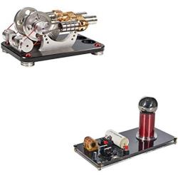 Sunnytech Hot Air Stirling Engine Motor Toy Spark Gap Tesla Coil Magic Prop M16-22-D-WH12