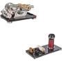 Sunnytech Hot Air Stirling Engine Motor Toy Spark Gap Tesla Coil Magic Prop M16-22-D-WH12
