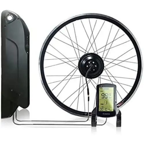 GOFEI New Electric Bike Conversion Kit with Battery, 36V 350W 12.8Ah Rear Wheel Motor Electric Bike Kit for MTB & Road Bike