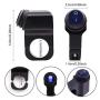 YnGia Waterproof Motorcycle Handlebar Switch, Universal 22mm Motorcycle Handlebar Headlight Fog Light ON Off Button Switch 12V 7/8 inch Switch (Blue)