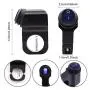 YnGia Waterproof Motorcycle Handlebar Switch, Universal 22mm Motorcycle Handlebar Headlight Fog Light ON Off Button Switch 12V 7/8 inch Switch (Blue)