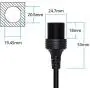 CERRXIAN 30cm HDMI 2.0 4K x 2K 60Hz Male to Female Car Mount Dash Flush Mount Extension Cable for Car, Boat, Motorcycle, Truck Dashboard(HDMI)