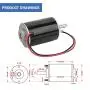 DC Electric Motor Drive, 3500RPM High Speed Permanent Magnet 12V DC Motor High Torque 30W CW/CCW (12V DC 3500RPM)