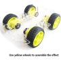 Mecanum Wheel Robot Kit 4WD Omnidirectional Wheels Smart Robot Car Chassis Kit