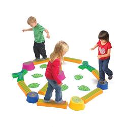 edxeducation Step-a-Forest - in Home Learning Supplies for Kids Physical Play - 22 Piece Obstacle Course - Indoor and Outdoor - Exercise and Gross Motor Skills