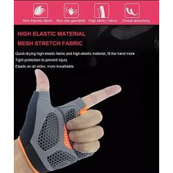 Gel Mens Road Cycling Gloves,Half-Finger Biking Glove,MTB Road Bicycle Gloves,Gel Pad Shock-Absorbing Anti-Slip Breathable Motorcycle Mountain Bike Gloves,Unisex.