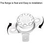 uxcell KSD301 Thermostat 160°C/320°F 10A Normally Closed N.C Adjust Snap Disc Temperature Switch for Microwave,Oven,Coffee Maker 5pcs