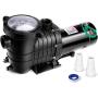 2HP 6825GPH In-Ground Pool Pump, 110/220V Dual Voltage Inground/ Above Ground Swimming Pool Pump with Strainer Basket