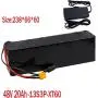 SHENGANG Lithium Battery Pack, 48V Ebike Battery, XT60 Plug,25A BMS and 54.6V 2A Charger,for 200W-1000W Motor Electric Bike Electric Scooter,12Ah