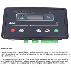 Eujgoov DSE6110 LCD Display Screen Generator Automatic Controller Module Electronic Power Controller Module 8V-35V DC