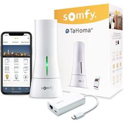 Somfy TaHoma Hub - Smart Home Gateway for RTS Blinds, Shades, Awnings - Works with Alexa, Google Assistant, Philips Hue - Integrate with Brilliant & SmartThings - Wifi or Ethernet #1811731 & 1870470