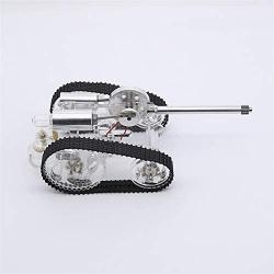 Teerwere Stirling Engine Motor Stirling Engine Car Tank External Gas Micro Generator Car Steam Model Engine Toy DIY Model Toy Gift Craft Ornament (Color : Silver, Size : One Size)