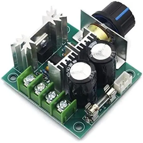 Pangocho Jinchao-Dc Motor DC 12V 24V 30V 40V 13KHZ Auto PWM DC Motor, Speed Regulator Governor Speed Controller Switch 10A 50V 1000uF, Easy to Install