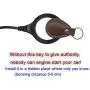 BANVIE Car RFID Push to Start Ignition kit Engine Start Stop Button Switch Keyless Go System with Leather Key