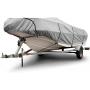 Budge 600 Denier Boat Cover fits Center Console V-Hull Boats B-631-X4 (16 to 18 Long, Gray)