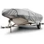 Budge 600 Denier Boat Cover fits Center Console V-Hull Boats B-631-X4 (16 to 18 Long, Gray)