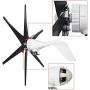 coldwind Wind Turbine Generator + Controller 6 Black Blades Horizontal Windmill Strong Power Powered Electric Aerogenerator Green Energy Generating-Black 48v