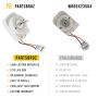 WR60X31522 WR60X23584 Evaporator Fan Motor by PartsBroz - Compatible GE Hotpoint Refrigerator Parts - Replaces AP6977246 WR60X28783 WR60X10141 WR60X10346 - Upgraded Assembly with Wire Harness