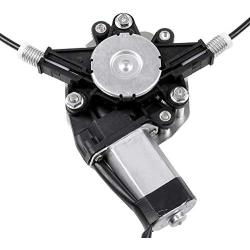 LUJUNTEC 748-510 Rear Left Drivers Side Replacement Power Window Regulator with Motor fit for 2006-2015 For Chevy Impala 10338753 20927599