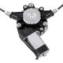 LUJUNTEC 748-510 Rear Left Drivers Side Replacement Power Window Regulator with Motor fit for 2006-2015 For Chevy Impala 10338753 20927599
