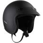 CARTMAN 3/4 Open Face Motorcycle Helmet, DOT Approved, Retro Half Casco Fit Men Women ATV Moped Scooter Cruiser, Matte Black