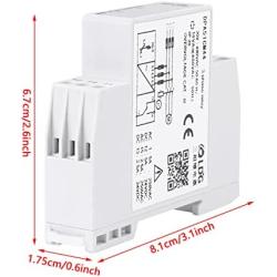 DPA51CM44 3-Phase Monitoring Relay Current Voltage Monitoring Relay Phase Sequence Protector for Motor Protection 208-480VAC
