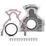 Rear Main Seal Cover Kit with Gasket Compatible with Chevrolet Corvette Camaro Silverado Tahoe GMC Buick Cadillac Hummer Isuzu Pontiac