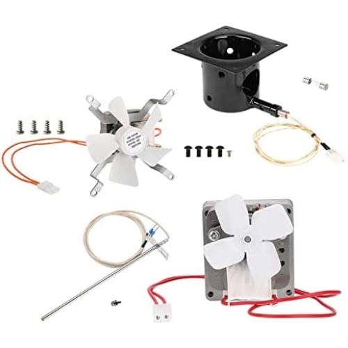 QuliMetal Grill Auger Motor, Grill Induction Fan, Fire Burn Pot, Grill Hot Rod and RTD Temperature Probe for All Traeger Wood Pellet Grills