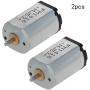 Fielect 2Pcs DC Motor 1.5V-4.5V 9000-13000RPM 0.04A Micro Motor Electric Motor Round Shaft for RC Boat DIY Airplane Toys Model DIY Hobby