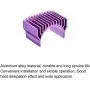 MECCANIXITY Motor Heat Sink Cooling Fins Aluminum 36mm Dia Purple for 540 550 Motor